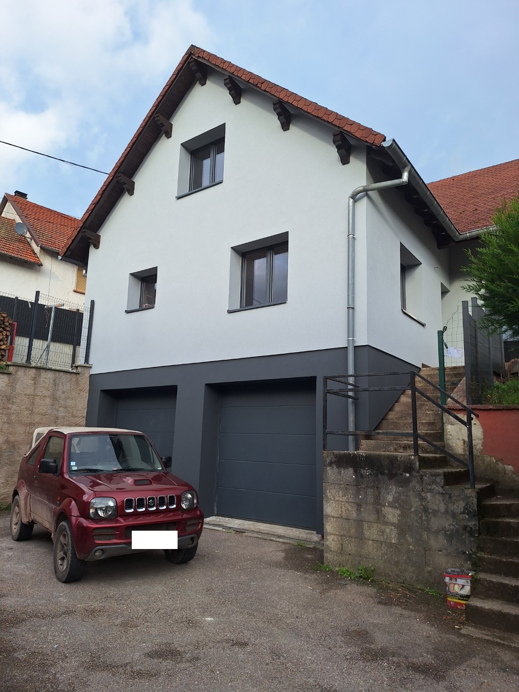 Enduit de façade et finition soignée