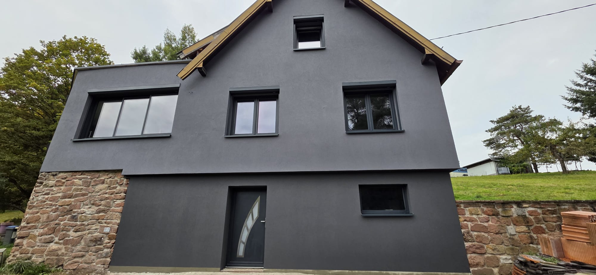 Ravalement et isolation extérieure réalisés à Dambach